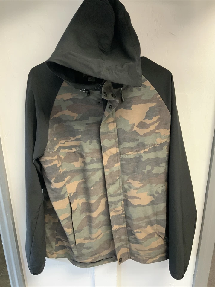 Chaqueta con Capucha O'Neill Para Hombre Verde Camuflada Viajero Dawn Patrol 2 Cremallera - Pequeña Foto 1 de 4