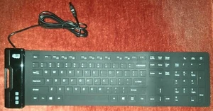 Adesso AKB-232UB Antimicrobial Waterproof Multimedia Flex Keyboard FREE SHIPPING - Picture 1 of 1