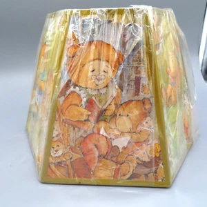 VTG childrens teddy bear lamp shade by artist Stoney from the Artemis lamp co - Picture 1 of 16