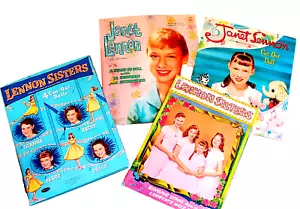 4 muñecas de papel vintage_2 JANET LENNON, 2 HERMANAS LENNON_1957-1961_Muñecas, trajes - Imagen 1 de 10