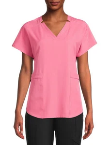 ClimateRight Mujer y Mujer Plus Sarga tejida V-Neck Scrub Top Sz: M - Imagen 1 de 4
