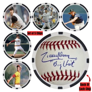 Randy Johnson SIGNED Baseball Legends Poker Chip Set (5) - Picture 1 of 2