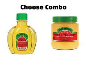 Clubman Tres Flores Brilliantine Liquid 4oz/ Solid Pomade 3.25oz - Choose Yours - Picture 1 of 5