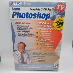 Video Professor Learn Photoshop Complete 3 CD Set John W Scherer P036PS New - Picture 1 of 4