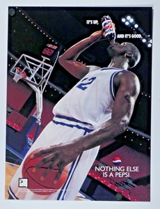 Anuncio impreso original Shaq O'Neal Pepsi vintage 1995 8,5 x 11" - Imagen 1 de 2