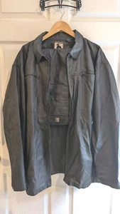 Vintage Damani Dada Y2K Baggy Streetwear Coated Denim Jacke und Jeans XL 38 - Bild 1 von 13
