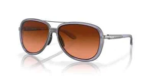 OAKLEY | NEW | SPLIT TIME | 4129 - 26 | 58 | MATTE TRANSPARENT LILAC | BROWN - Picture 1 of 3