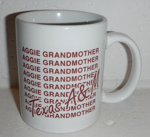 Texas A&M University TAMU Aggie Grandparent Grandma Grandmother Coffee Mug Cup Cover