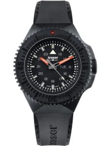 Traser H3 109855 P69 Black-Stealth Black Mens Watch 46mm 20ATM - Picture 1 of 11