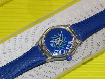 MusiCall Swatch - TONE IN BLUE - SLK100 in NEU & OVP mit WECK-FUNKTION - Bild 1 von 4