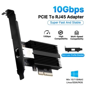 10Gbps PCIE Network Adapter RJ45 Controller AQC113 Ethernet Adapter for Desktop - Picture 1 of 6