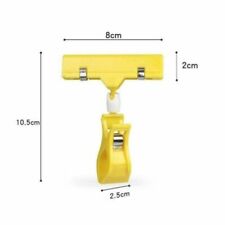 Clip-on Style Plastic Price Label Adjustable Double Side Display  Clip Recyled
