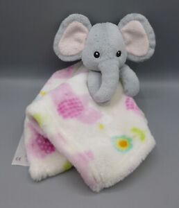 Little Miracles Elephant Baby Comforter Blanket Soother Doudou Grey Pink White