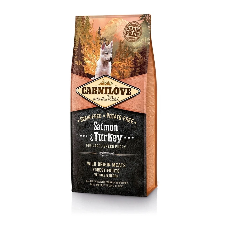 Carnilove Large Puppy Food 12KG - Salmon & Turkey - Image 1 of 1