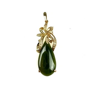Jade pendant tear drop pendant - Picture 1 of 8