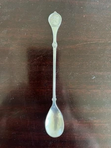 Antique Reed & Barton Roman Medallion Silver Plate Child Spoon tea spoon 6 1/2" - Picture 1 of 5
