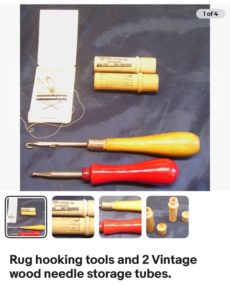 vintage rug hooking kit - Image 1 of 1