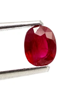4 X 3 MM Natural Ruby 0.46 Ct Oval Faceted Cut Unmounted Burma Mined Gemstone - Picture 1 of 17