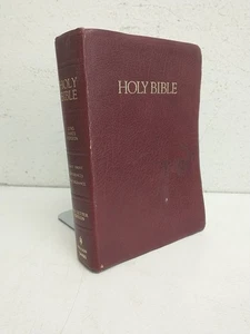 Holy Bible King James KJV Red Letter Giant Print Nelson 544BG Leather~ Gold Edge - Foto 1 di 7