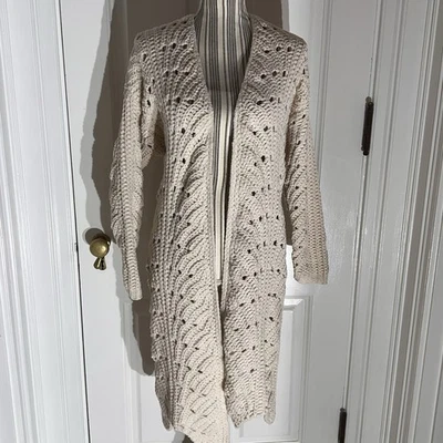 Coldwater Creek Small Blue Sweater Granny Core S227 - Image 1 of 4