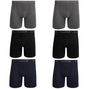 Pack de 6 calzoncillos boxer Tazzio para hombre ropa interior calzoncillos retro para hombre - Imagen 1 de 8