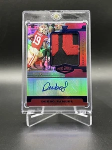 2019 Panini Plates & Patches Deebo Samuel Blue Rookie Patch Auto RPA #29/50 - Picture 1 of 2