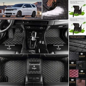 For Dodge Durango Car Floor Mats Waterproof Auto Custom Liner Carpets PU Leather - Imagen 1 de 42