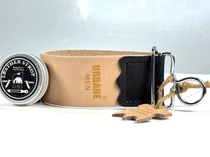 Professional Barber Leather Strop Straight Razor Sharpening Shave Shaving Strap - Picture 1 of 10