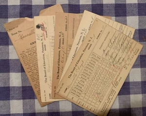 Antique Paterson New Jersey B.O.E Report Card P.S 18 - Picture 1 of 2