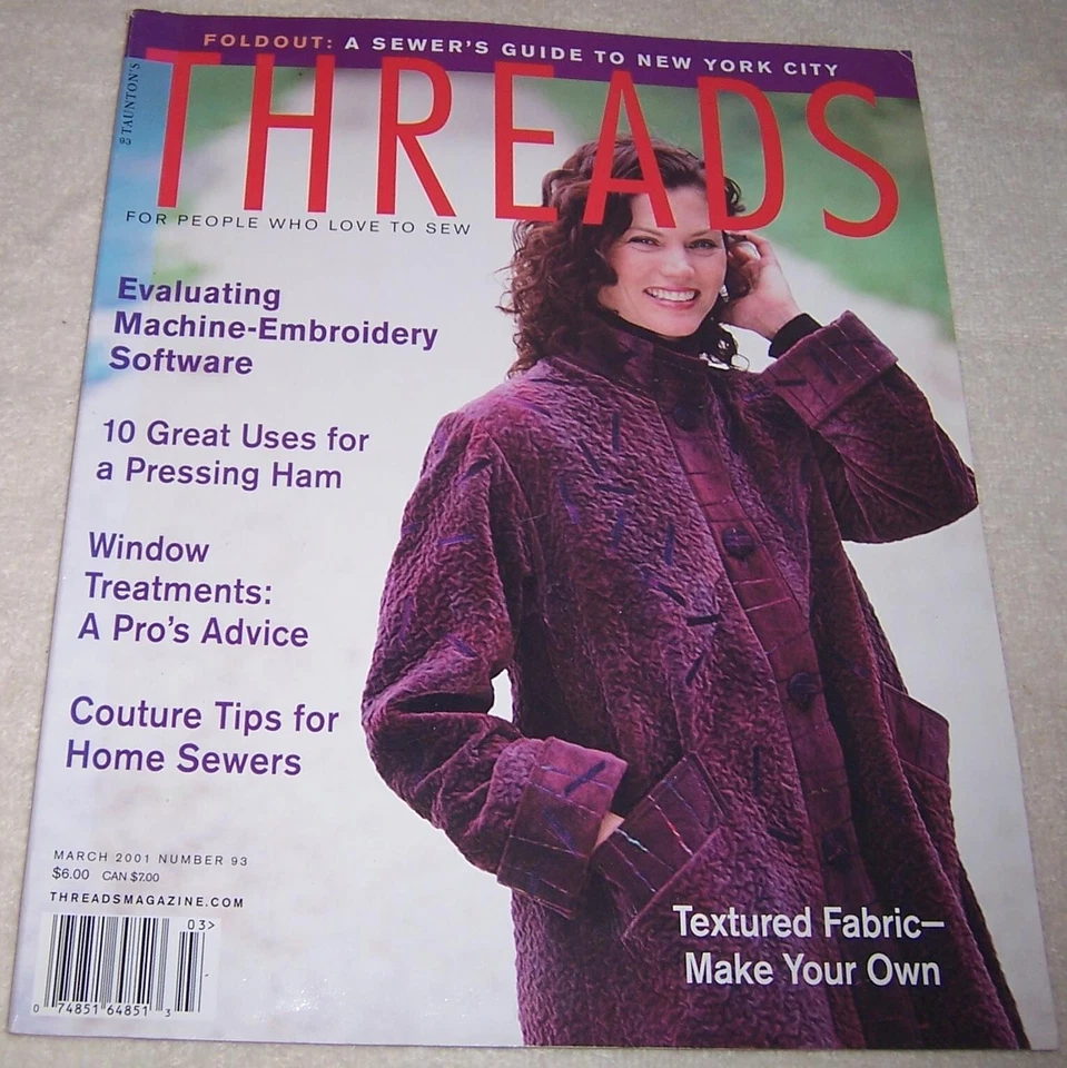 Taunton's Threads Magazine March 2001 sewing - Image 1 of 1