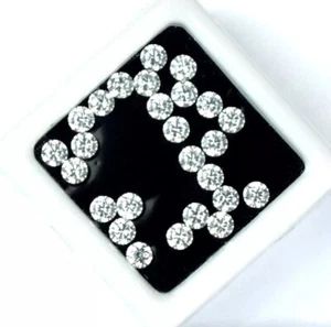 Superb Natural White Sapphire Lot Round Cut 10 Pcs Certified Loose Gemstone Lot - Picture 1 of 4