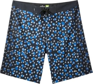 Quiksilver Men's 32 Highline Arch 19 Boardshorts Swim Trunk TARMAC BLUE BLACK - Picture 1 of 2