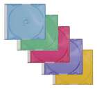 Q-Connect CD-Boxen Standard - Slim Line für 1 CD/DVD, farbig , 25 St.