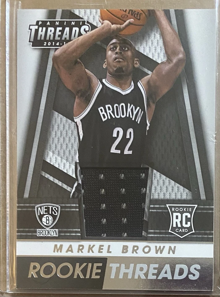 Markel Brown RC 2014-15 Panini Threads - Rookie Threads #43 Jersey Patch - Image 1 of 2