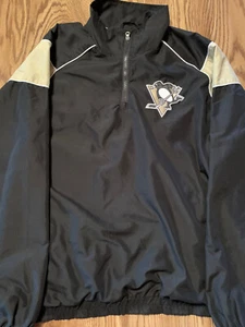 Usado en excelente estado! Pittsburgh Penguins Oficial NHL Rompevientos Pullover Chaqueta Para Hombre Talla XL - Imagen 1 de 9