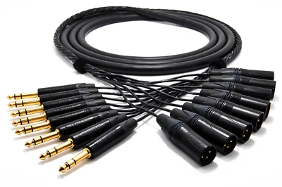 enoaudio Mogami 2932 8 Multicore Cable | Neutrik Gold XLR Male - 6.35 TRS Jack
