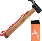 Keello Camping Hammer Steel Hammer for Tent Pegs Wooden Mallet Camping Mallet &