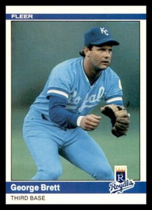 1984 Fleer #344 George Brett Kansas City Royals