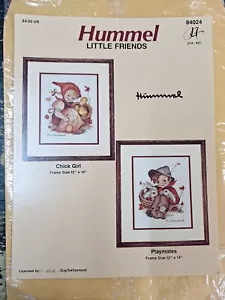HUMMEL LITTLE FRIENDS cross stitch pattern CHICK GIRL & PLAYMATES jJCA #84024 - Picture 1 of 2