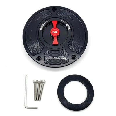 Tapa del tanque de combustible de liberación rápida sin llave para Honda CBR1000RR 2000-2013 Foto 1 de 3