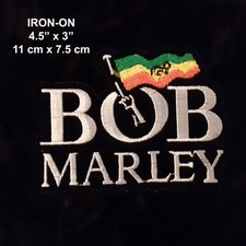 Bob Marley Embroidery Iron-on Emblem Badge Band Patch Reggae Music Applique
