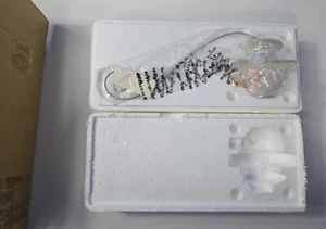 VNTG Home Interiors Candle Snuffer Clear & Frosted Glass Snowman 3" (NIB) - Picture 1 of 5