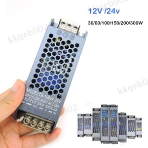 AC/DC 12V 24V LED Driver Transformer 36w 60W 100W 200W 300W 400W Power Supply - Picture 1 of 18