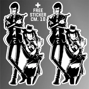 adesivo LUPIN 3 III JIGEN GOEMON FUJIKO MARGOT sticker + 1 FREE STICKER CM. 10 - Imagen 1 de 3