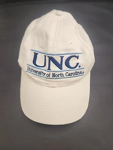 VTG. Russell The Game North Carolina UNC Tar Heels Snapback Hat White Spellout - Picture 1 of 5