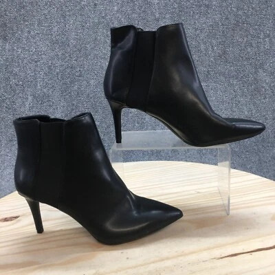 INC International Concepts 靴子女式 6.5 M Irsa 靴子黑色人造皮革 — 第 1/4 张图片