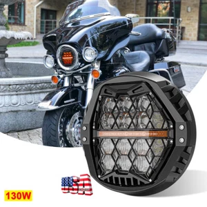 7" LED LED Headlight for Harley Electra Glide/Road King/Street Glide w/Hi-Lo DRL - Picture 1 of 12