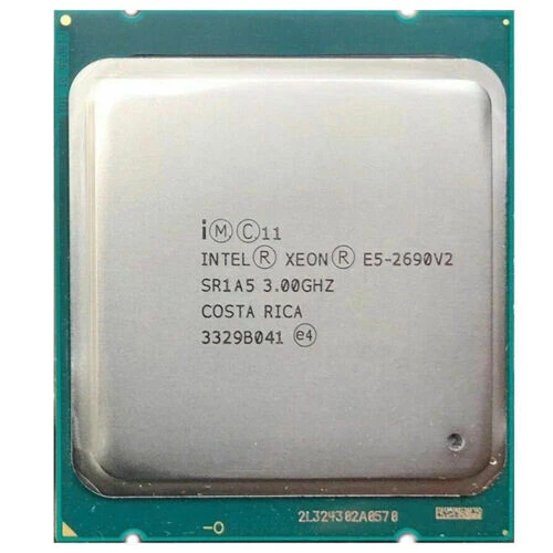 Intel Xeon E5-2690 V2 3 GHz 10 Core 25M 2690v2 PROCESSOR Socket 2011 CPU SR1A5 - Image 1 of 2