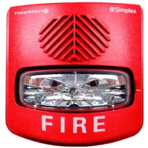 Bocina estroboscópica Simplex 49AV-WRFO AV pared rojo fuego Wp - Imagen 1 de 1