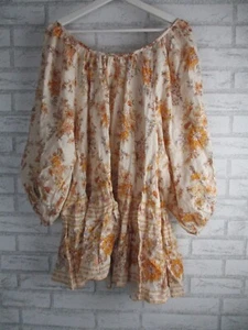 Spell & Gypsy Collective meadowland tunic dress linen XXS, 6 oversized boho - Picture 1 of 11